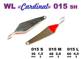 Vizulis Ziemas Cardinal 1.5g 36mm Sil cena un informācija | Vobleri, ēsmas, vizuļi | 220.lv