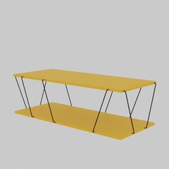 Кофейный столик Kalune Design 854, желтый/черный цена и информация | Журнальные столики | 220.lv