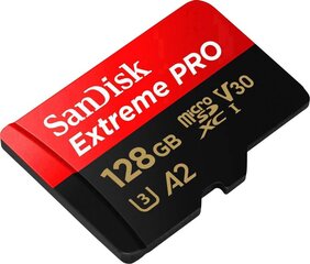 Atmiņas karte Secure Digital micro Extreme Pro 128GB 170MB / s A2 / V30 / UHS-I / U3 cena un informācija | Atmiņas kartes fotokamerām | 220.lv