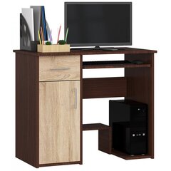 Письменный стол NORE Jay, темно-коричневый/цвета дуба цена и информация | Компьютерные, письменные столы | 220.lv