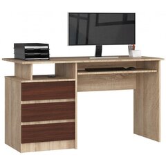 Письменный стол NORE CLP, цвета дуба/темно-коричневый цена и информация | Компьютерные, письменные столы | 220.lv