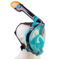 Pilnsejas maska Scorpena L/XL, tirkīza krāsa cena un informācija | Niršanas maskas | 220.lv