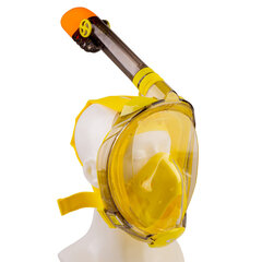 Pilnsejas maska Scorpena S/M, dzeltena krāsa cena un informācija | Niršanas maskas | 220.lv