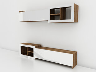Комплект мебели для гостиной Kalune Design 756(III), белый/коричневый цена и информация | Секции | 220.lv