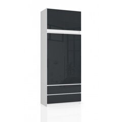 Шкаф NORE S90 с антресолью, белый/темно-серый цена и информация | Для шкафа | 220.lv