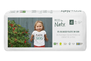 Autiņbiksītes Eco by Naty, 4. izmērs, 7-18 kg, 44 gab. cena un informācija | Autiņbiksītes | 220.lv