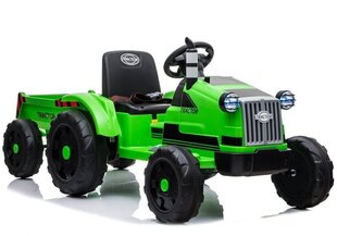 Elektromobilis traktors ar piekabi CH9959, zaļš cena un informācija | Elektromobīļi bērniem | 220.lv