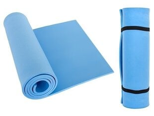 Vingrošanas paklājiņš EVA 180x50x0,8 cm, zils cena un informācija | Vingrošanas paklāji | 220.lv