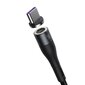 Baseus Zinc USB - USB Type C magnetic data charging cable Quick Charge AFC 1 m 5 A black and gray (CATXC-NG1)
