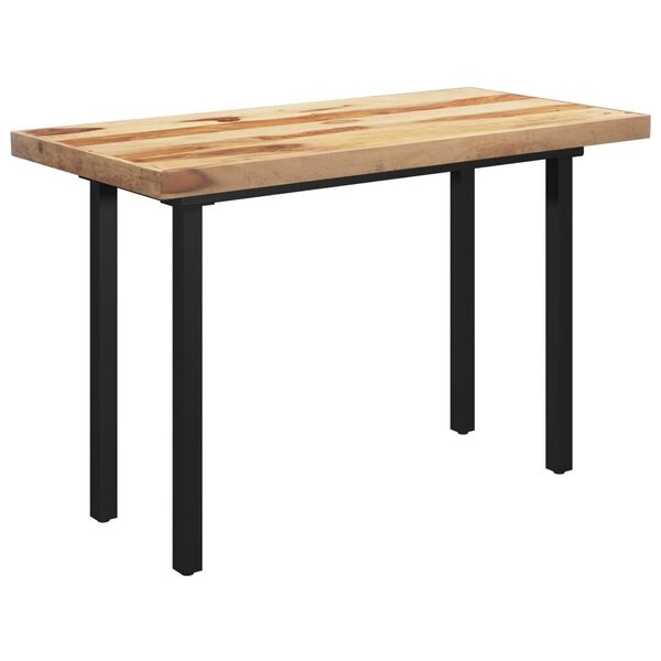vidaXL virtuves galds, I-formas kājas, 120x60x77 cm, masīvs rožkoks