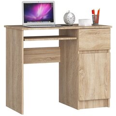 Письменный стол NORE Piksel, правый вариант, цвета дуба цена и информация | Компьютерные, письменные столы | 220.lv