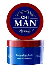 Apjomu piešķirošs matu ieveidošanas krēms CHI Man Texture Me Back, 85g cena un informācija | Matu veidošanas līdzekļi | 220.lv