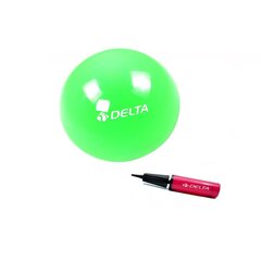 Vingrošanas bumba Delta PMP03 Mini ar pumpi, 20 cm, zaļa cena un informācija | Vingrošanas bumbas | 220.lv