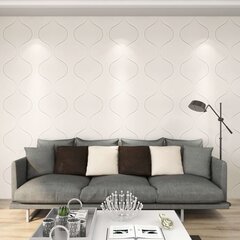 vidaXL sienas paneļi, 24 gab., 3D, 0,5x0,5 m, 6 m² cena un informācija | Sienas flīzes | 220.lv