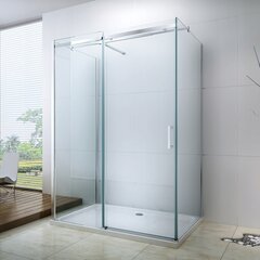 3-ju sienu dušas kabīne Mexen Omega, 8 mm, 100x80,90,100 cm cena un informācija | Dušas kabīnes | 220.lv