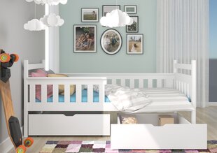 Bērnu gulta Adrk Furniture Eman 80x180cm, gaiši brūna cena un informācija | Bērnu gultas | 220.lv