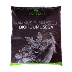 Auglīgs augsnes maisījums ar biohumusu Ussimo, 5 l cena un informācija | Grunts, zeme, kūdra, komposts | 220.lv