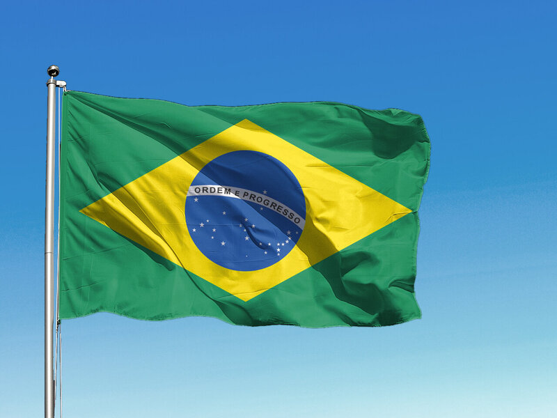 Флаг Бразилии Фото