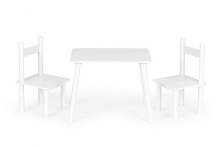 Bērnu galdiņš ar 2 krēsliem Modern Home, balts cena un informācija | Bērnu krēsliņi un bērnu galdiņi | 220.lv