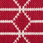 KOODI kokvilnas paklājs Saana, sarkans/balts, 80 x 200 cm internetā
