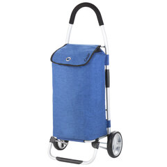Carryon saliekama iepirkumu soma uz ritentiņiem, zilā krāsā 890977331 cena un informācija | Iepirkumu somas | 220.lv
