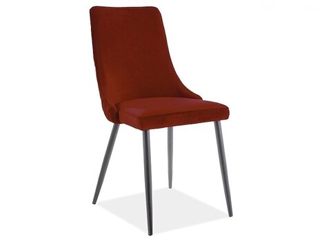 2-u krēslu komplekts Signal Meble Piano B, tumši sarkans cena un informācija | Virtuves un ēdamistabas krēsli | 220.lv