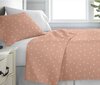 KOODI gultas komplekts Star, rozā krāsā, 220 x 210 + 2x 50 x 60 cm