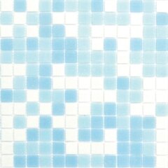Stikla mozaīka Gils gaiši zilas (SW1/SB1/SB2) 327 x 327 mm, 2,14 m2 cena un informācija | Sienas flīzes | 220.lv