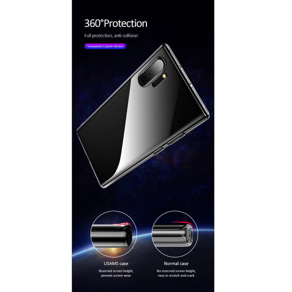 Primary US-BH512 Primary Ultra Plāns Maks Apvalks priekš Samsung Galaxy Note 10 (N970F) Caurspīdīgs cena