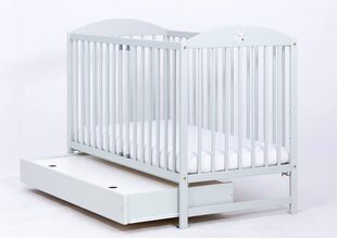 DREWEX LISEK Bērnu gulta + veļas atvilkne – pelēka cena un informācija | Zīdaiņu gultas | 220.lv