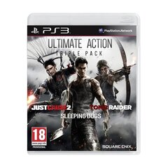 PS3 Ultimate Action Triple Pack: Just Cause 2, Tomb Raider and Sleeping Dogs cena un informācija | Datorspēles | 220.lv