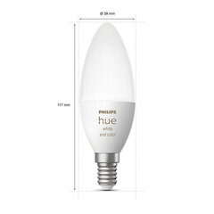 Philips Hue - Single Bulb E14 Richer Color - Bluetooth cena un informācija | Spuldzes | 220.lv