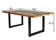 Pusdienu galds Tische 85x160, krāsains antīki melns cena