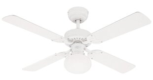 Griestu ventilators VEGAS Ø105 cm, baltā krāsā cena un informācija | Griestu lampas-ventilatori | 220.lv