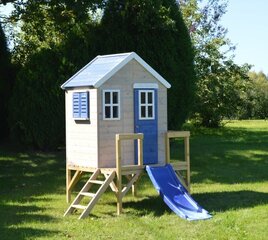Bērnu rotaļu namiņš ar slidkalniņu Wendi Toys M26B, zils cena un informācija | Bērnu rotaļu laukumi, mājiņas | 220.lv