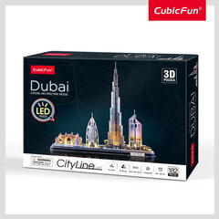 CUBICFUN City Line 3d BL puzle Dubaija cena un informācija | Puzles, 3D puzles | 220.lv
