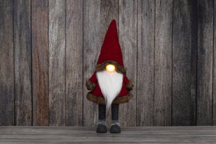 Ziemassvētku dekorācija Rūķis ar LED, 64 cm cena un informācija | Ziemassvētku dekorācijas | 220.lv