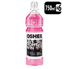 Negāzēts izotoniskais sporta dzēriens OSHEE Pink 750 ml x 6 cena un informācija | Atsvaidzinoši dzērieni | 220.lv