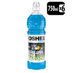 Negāzēts izotoniskais sporta dzēriens OSHEE Zero Multifruit 750 ml x 6 cena un informācija | Atsvaidzinoši dzērieni | 220.lv