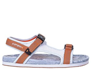 Sandales sievietēm Icepeak Aral, baltas/brūnas cena un informācija | Sieviešu sandales | 220.lv