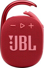 JBL беспроводная колонка Clip 4, красная цена и информация | Динамики | 220.lv