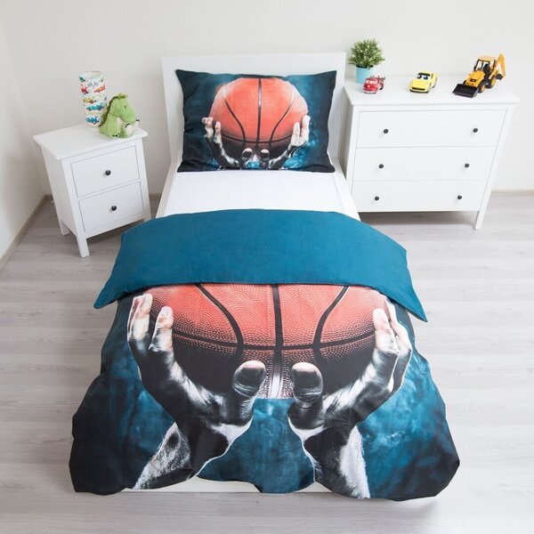 Gultas veļas komplekts Basketball 140 x 200 cm + spilvendrāna 70 x 90 cm internetā