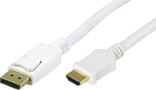 DELTACO DisplayPort uz HDMI monitora kabelis cena un informācija | Kabeļi un vadi | 220.lv