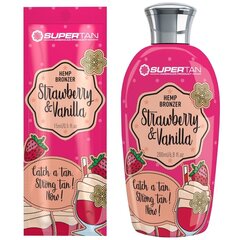 “Strawberry &amp; Vanilla” 200ml Efektīvs bronzētājs apvienojumā ar moderniem paātrinātājiem piešķirs jūsu ādai bagātīgu, tumšu iedegumu. cena un informācija | Solārija krēmi | 220.lv