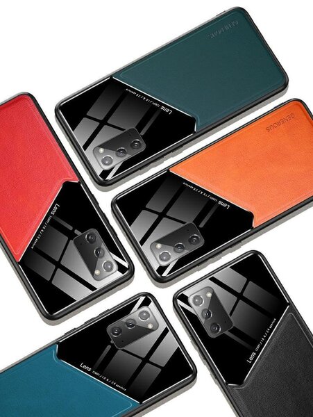 Mocco Lens Leather Back Case Aizmugurējais Ādas Apvalks Priekš Samsung Galaxy A32 5G Oranžs atsauksme