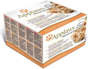 Konservu komplekts Applaws Collect. Pack Chicken, 12 x 70 g cena un informācija | Konservi kaķiem | 220.lv