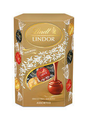 Dažādu veidu šokolādes bumbiņu komplekts LINDT LINDOR, 200g cena un informācija | Saldumi | 220.lv