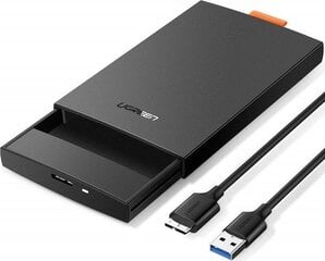 Ārējā diska korpuss Ugreen CM237, SATA, 2,5 &quot;SSD / HDD, melns cena un informācija | Ārējie cietie diski | 220.lv