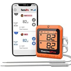 Digitālais bezvadu &quot;Bluetooth&quot; pārtikas termometrs ThermoPro TP-920 cena un informācija | Grila, barbekjū piederumi un aksesuāri | 220.lv