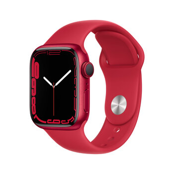 Viedais pulkstenis Apple Watch Series 7 (GPS, 41mm) - (PRODUCT)RED Aluminium Case with (PRODUCT)RED Sport Band cena un informācija | Viedpulksteņi (smartwatch) | 220.lv